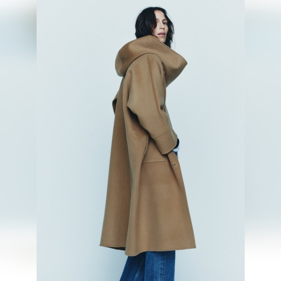 BNWT! DOUBLE SIDED WOOL COAT ZW COLLECTION( original price 429 plus tax) - Picture 8 of 10
